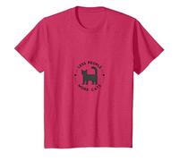 Menos Gente Más Gatos: Amante de los Gatos peculiares, Gato Camiseta, Niños, Rojo Jaspeado, 12 años
