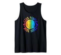 Menos Gente Más Libros Literario Estilo Bibliotecario Camiseta sin Mangas
