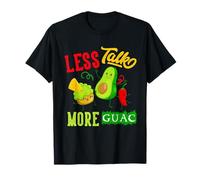 Menos Hablar Más Diseño de Humor de Aguacate Guacamole Camiseta