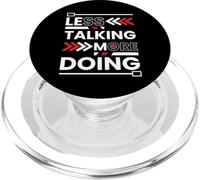 Menos Hablar Más Hacer el ajetreo de motivación Minimalista PopSockets PopGrip para MagSafe