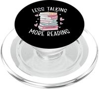 Menos Hablar Más Leer Amante de los Libros Bookworm Book Nerd Geek PopSockets PopGrip para MagSafe