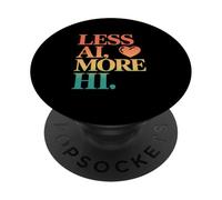 Menos IA Más HI - Cita del corazón de conexión humana PopSockets PopGrip Adhesivo