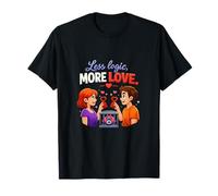 Menos lógica Más Amor Parejas Un diseño de células cerebrales Camiseta