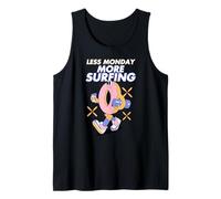 Menos lunes Más Surf Beach Wave Ocean Adventure Camiseta sin Mangas