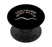 Menos malhumorado Más Entusiasta del océano de la Playa PopSockets PopGrip Adhesivo