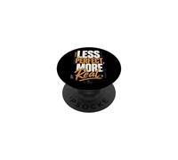 Menos Mas Real Autentico PopSockets PopGrip Adhesivo