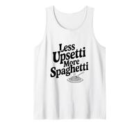 Menos Molesto Más Humor Amante de la Pasta Espaguetis Camiseta sin Mangas