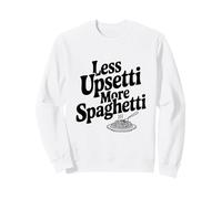 Menos Molesto Más Humor Amante de la Pasta Espaguetis Sudadera