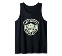 Menos Personas más Perros Entusiasta Canina Camiseta sin Mangas