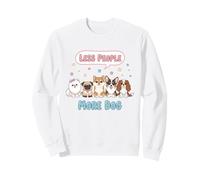 Menos Personas más Perros Lindos Amantes de Las Mascotas Sudadera