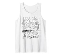 Menos plástico, más fantástica: Vida Marina, Foca, Ballena, Tortuga Marina Camiseta sin Mangas