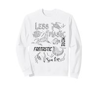 Menos plástico, más fantástica: Vida Marina, Foca, Ballena, Tortuga Marina Sudadera