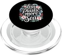 Menos Plástico Más Mar Protección del Medio Ambiente Mar Plástico PopSockets PopGrip para MagSafe