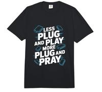 Menos Plug and Play Más Plug and Pray Ingeniero de Redes Comfort Colors Adult Heavyweight T-Shirt