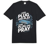Menos Plug and Play Más Plug and Pray Ingeniero de Redes Comfort Colors Adult Heavyweight T-Shirt