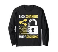 Menos Uso compartido Más Seguridad de la privacidad de los Datos Ciberseguridad Manga Larga