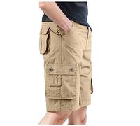 Men's 10" Classic Fit Cargo Shorts (Available in Big and Tall Men's Sizes) Shorts Men Summer Solid Color Bermuda Cargo Man with Pockets