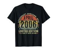 Mens 20th Birthday Legends April 1996 Vintage 20 Years Old Camiseta