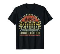 Mens 20th Birthday Legends March 1996 Vintage 20 Years Old Camiseta