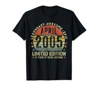 Mens 21st Birthday Legends April 1996 Vintage 21 Years Old Camiseta