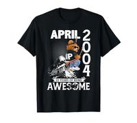 Mens 22nd Birthday Legends April 2004 Vintage 22 Years Old Camiseta