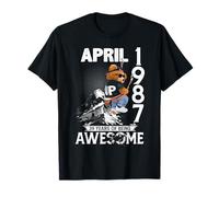 Mens 39th Birthday Legends April 1987 Vintage 39 Years Old Camiseta