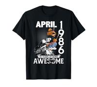 Mens 40th Birthday Legends April 1986 Vintage 40 Years Old Camiseta