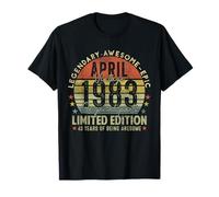 Mens 43rd Birthday Legends April 1996 Vintage 43 Years Old Camiseta
