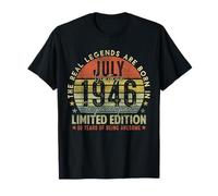 Mens 80th Birthday Legends July 1996 Vintage 80 Years Old Camiseta