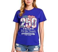 Mens America 250th Anniversary T Shirt 1776 2026 Semi quincentennial We The People Vintage Graphic tee Patriotic History Birthday Gift for USA Celebration 250 Years