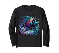 Mens Aquarium Enthusiast Aquarist Angel fish Manga Larga