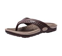 Mens Arch Support Flip Flops Comfortable Wide Fit Orthopedic Sandals for Summer Beach,Cushion Walking Yoga Mat Slip-on Thong Flipflops for Men