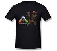 Men's Ark Survival Evolved Game O Neck T Shirt Black 3XL