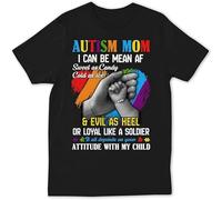 Men's Austim Kids Are Au-Some Shirt Awareness Gift Mom tee Sped Autistic T-Shirt Black XXL