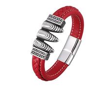 Men's Bangle for Men, Men's Bracelet Vintage Totem Bracelet Charms Wrist Chain Stainless Steel with Magnetic Clasp, Faux, Without Zirconia