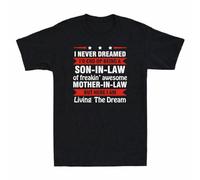 Men's Being A Son In Law of A Freakin' Awesome Mother In Law Novelty Men's T-Shirt Black XXL