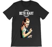 Men's Beth Hart Simple and Comfortable Trend Tshirt Black L