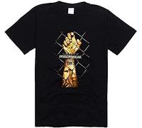 Men's Black T-Shirt Prison Break Season 5 Michael Scofield Punk Rock Funny Short Sleeve Cotton Round Neck T Shirts Casual Summer Fashion Dress Printed Tops