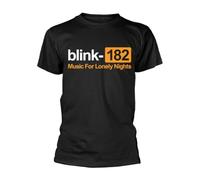 Men's Blink 182 Lonely Nights T-Shirt Small Black.