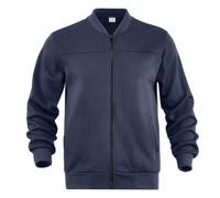 Mens Bomber Jacket Fleece Lined Full Zip Casual Outerwear for Fall Layering (Dark Blue,3XL)