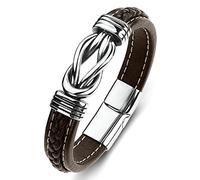 Men's Bracelet Charms, Surfer Bracelets Knot Bangle Men's Bracelet Stainless Steel with Magnetic Clasp