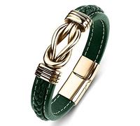 Men's Bracelet Charms, Surfer Bracelets Knot Bangle Men's Bracelet Stainless Steel with Magnetic Clasp