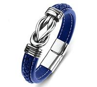 Men's Bracelet Charms, Surfer Bracelets Knot Bangle Men's Bracelet Stainless Steel with Magnetic Clasp