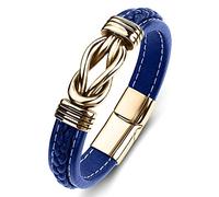 Men's Bracelet Charms, Surfer Bracelets Knot Bangle Men's Bracelet Stainless Steel with Magnetic Clasp