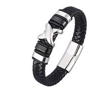 Men's Bracelets, Bracelets, Cool Lion's Head Men's Bracelet, Engraving Bracelet, Stainless Steel with Magnetic Clasp