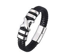 Men's Bracelets, Bracelets, Cool Lion's Head Men's Bracelet, Engraving Bracelet, Stainless Steel with Magnetic Clasp