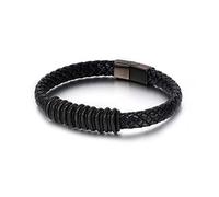 Men's Bracelets for Engraving, Stretch Bracelet Cross Bracelet Bracelet Stainless Steel with Safety Clasp Couple Gift
