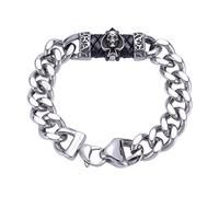 Men's Bracelets, Retro Pattern Bangle Family Bracelet Stainless Steel with Lobster Clasp Couple Gift