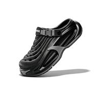 Men's Breathable and Comfortable Summer Clogs, Lightweight Non Slip Casual Shoes for Outdoor Daily Wear (Black,42)