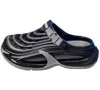 Men's Breathable & Comfortable Summer Clogs - Wide Fit Garden Shoes for Men, Lightweight Non-Slip Beach Clogs, Travel & Daily Wear (Black,32 2/3)